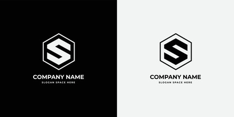 Initial letter ss, ss, s, an elegant  minimal monogram logo design vector template