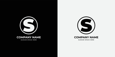 Initial letter ss, ss, s, an elegant  minimal monogram logo design vector template