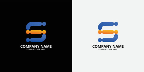 Letter S gradient Logo Design Icon Vector Symbol template