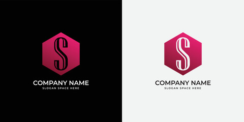 Letter S gradient Logo Design Icon Vector Symbol template
