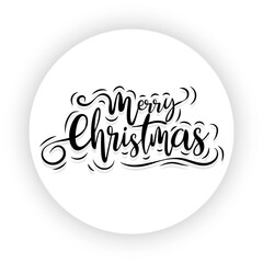 Merry Christmas Lettering