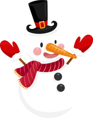 Snowman Character Illustration