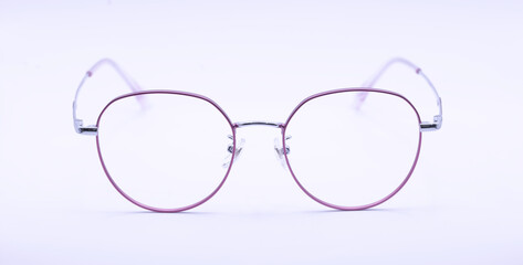 Fototapeta premium glasses on white background