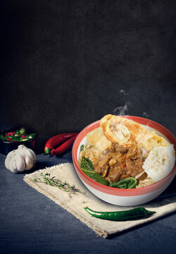 Beef Noodles with fried dumplings