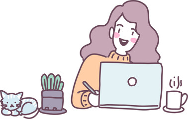 Video Blogger Making Video for Blog or Vlog Review