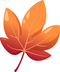 Maple Leaf for Thanksgiving Decorative Element