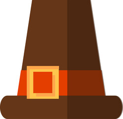 Pilgrim Hat for Thanksgiving Decorative Element