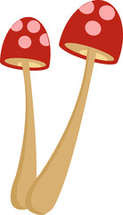 Mashroom for Thanksgiving Decorative Element