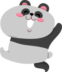 Cartoon panda illustration