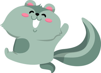 Cartoon beaver illustration