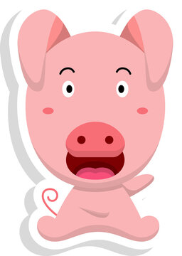 Cartoon pig illustration