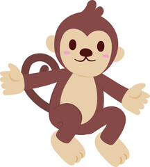 Cartoon monkey illustration