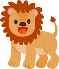 Obraz na płótnie Canvas Cartoon lion illustration