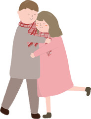 Couple illustration