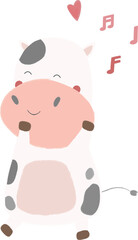 Cow character illustration