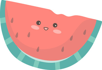 Fototapeta premium Cartoon watermelon illustration