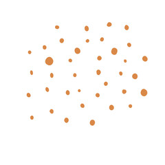 orange abstract dots