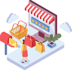 Electronic commerce isometric