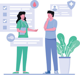 Doctor consultation to Patient