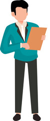 Cartoon businessman character