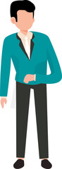 Cartoon businessman character