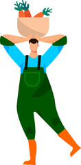 Cartoon farmer character