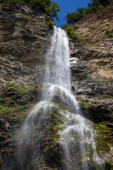 Obraz premium Brinta Waterfall Under mount Krn Slovenia