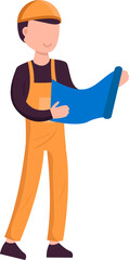 Cartoon builder character
