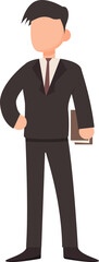 Cartoon businessman character
