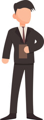Cartoon businessman character