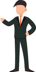 Cartoon businessman character