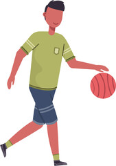 Fototapeta na wymiar Basketball player character