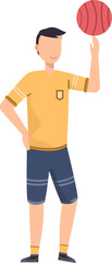 Fototapeta premium Basketball player character