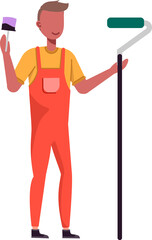 Cartoon painter character