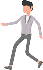 Cartoon businessman character