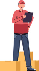 Delivery man character