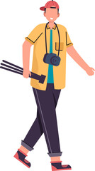 Man photographer character