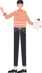 Obraz na płótnie Canvas Businessman character illustration