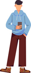 Teen boy character illustration