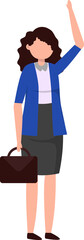 Businesswoman character illustration