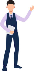 Businessman character illustration