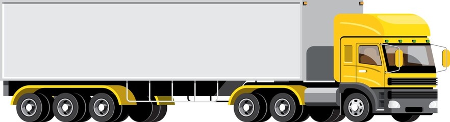 Cartoon box truck illustration