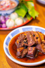 Phuket style braised pork belly.