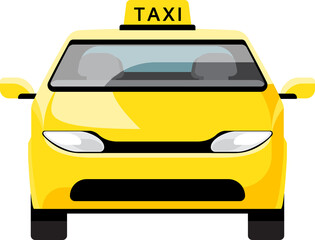 Cartoon taxi illustration © Johnstocker