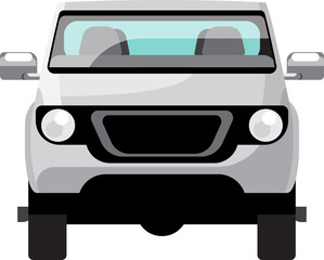 Cartoon pickup truck illustration © Johnstocker