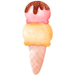 Watercolor icecream