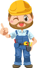 Construction worker character