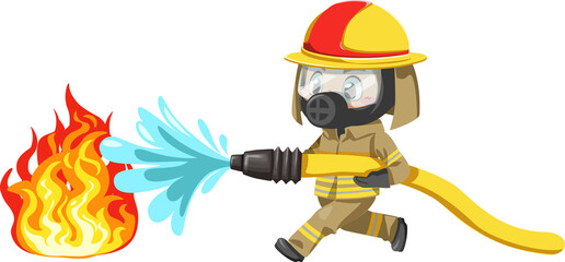 Firefighter illustration