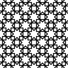 Seamless vector with Arabic geometric pattern