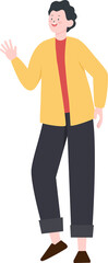 Fototapeta premium Man cartoon character
